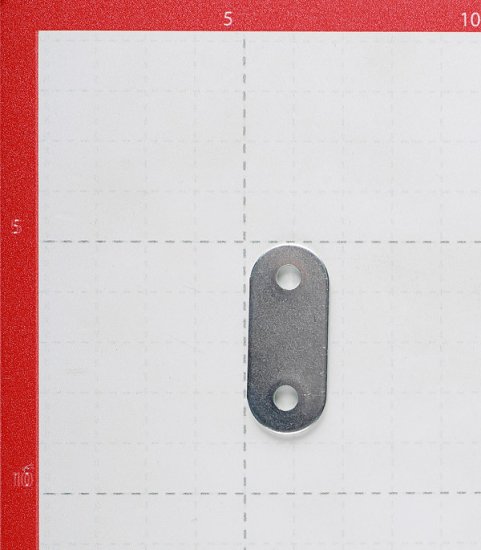 Пластина крепежная оцинкованная 40х16х1.7 мм (8 шт.)