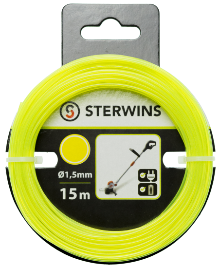 Леска для триммера Sterwins ø1.5 мм 15 м круглая