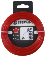 Леска для триммера Sterwins ø2 мм 15 м звезда