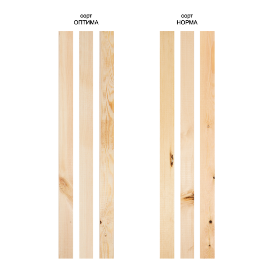 Брусок строганый 30x40x3000 мм хвоя сорт Оптима ФГИС ЛК
