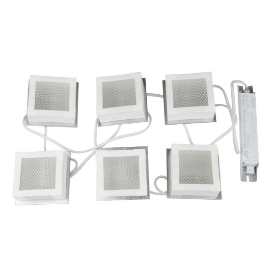 Светодиодные потолочные встраиваемые светильники Uniel ULP-1010 GRILYATO KIT06