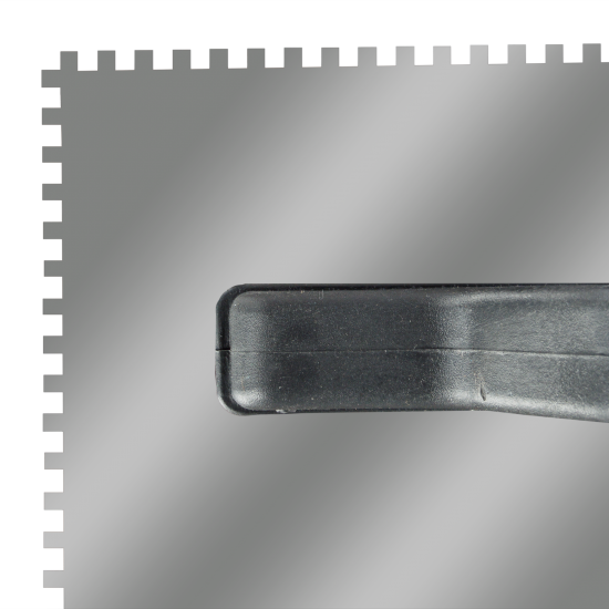 Гладилка зубчатая из нержавеющей стали Интек 10105-270-004 130x270 мм, зуб 4x4 мм