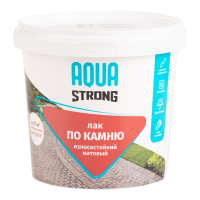 Лак по камню Aquastrong износостойкий матовый прозрачный 1.0 кг