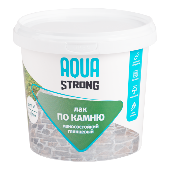 Лак по камню Aquastrong высокопрочный 1.0 кг