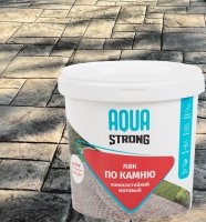 Лак по камню Aquastrong износостойкий матовый прозрачный 2.5 кг