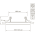 Светильник встраиваемый Gauss Backlight BL121 квадрат, свет нейтральный белый