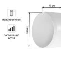 Труба для внутренней канализации малошумная Equation 110x3.4 мм 2 м полипропилен ST500093WEQ