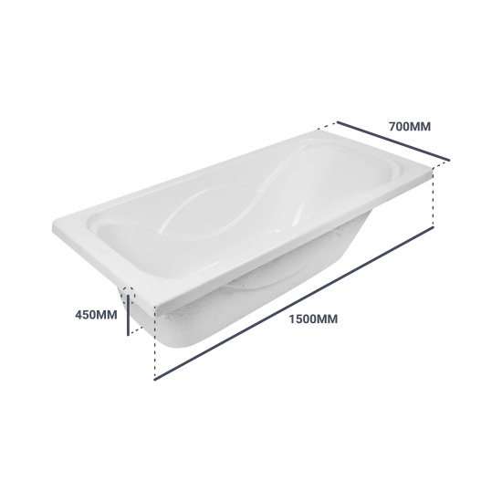 Ванна Нерея акриловая 150x70 см