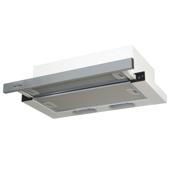 Вытяжка встраиваемая Elikor Line 60 см цвет белый/хром