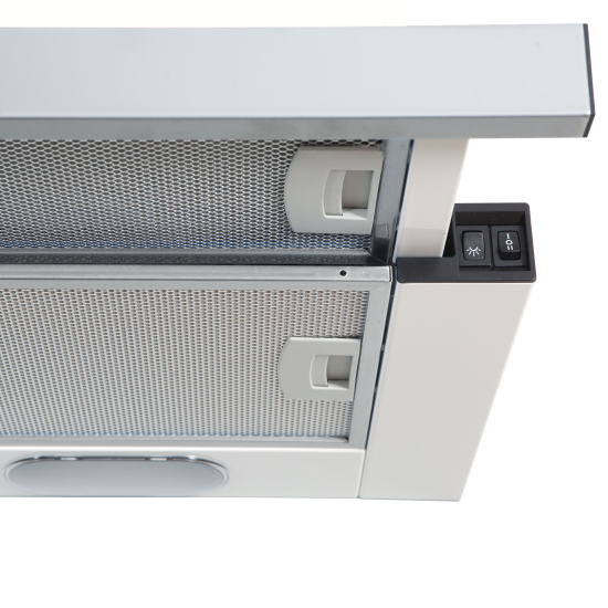 Вытяжка встраиваемая Elikor Line 60 см цвет белый/хром