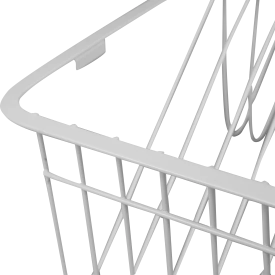 Полка для обуви выдвижная Larvij 55.5x13x41 см сталь цвет белый