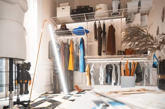 Полка для обуви выдвижная Larvij 55.5x13x41 см сталь цвет белый