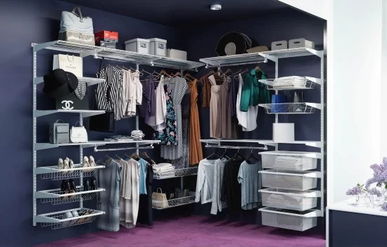 Полка для обуви выдвижная Larvij 55.5x13x41 см сталь цвет белый