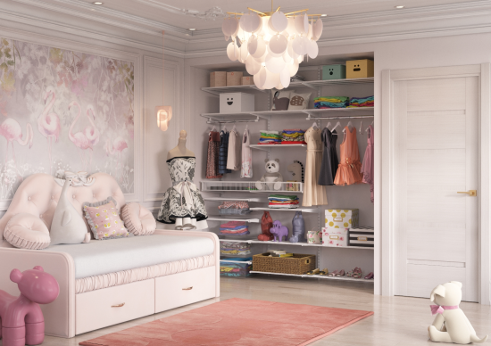 Направляющая навесная НСХ 192.1 см сталь цвет белый