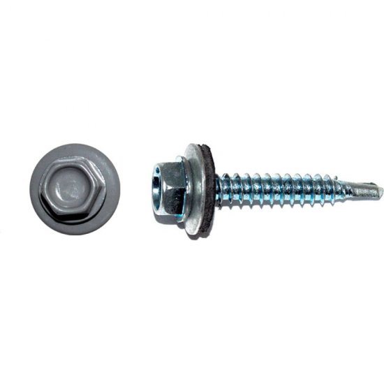 Кровельный саморез КРЕП-КОМП 4,8x19 RAL7024, серый графит 4500 шт