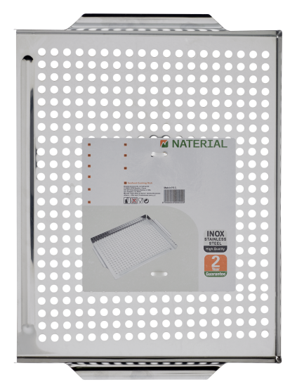 Противень для рыбы и морепродуктов Naterial Alpha 39.5x29 см нержавеющая сталь серебристый