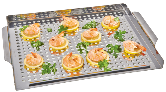 Противень для рыбы и морепродуктов Naterial Alpha 39.5x29 см нержавеющая сталь серебристый