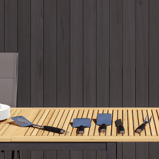 Набор для барбекю Naterial Beta нержавеющая сталь: щипцы, вилка, нож, лопатка, щетка для чистки