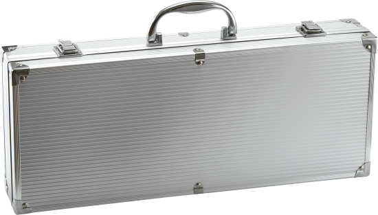 Набор для барбекю Naterial Beta нержавеющая сталь: щипцы, вилка, нож, лопатка, щетка для чистки