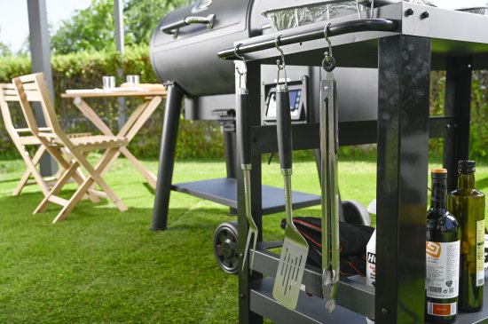 Набор для барбекю Naterial Beta нержавеющая сталь: щипцы, вилка, нож, лопатка, щетка для чистки