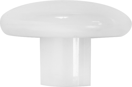 Ручка-кнопка мебельная Inspire Snow 395 мм, цвет белый