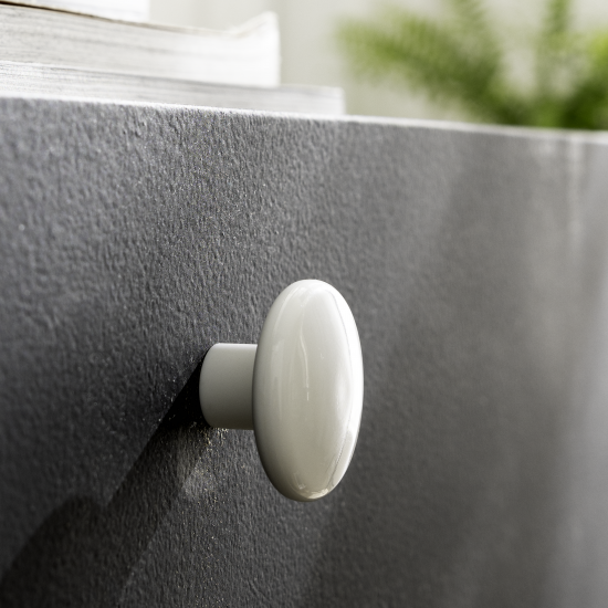 Ручка-кнопка мебельная Inspire Snow 395 мм, цвет белый