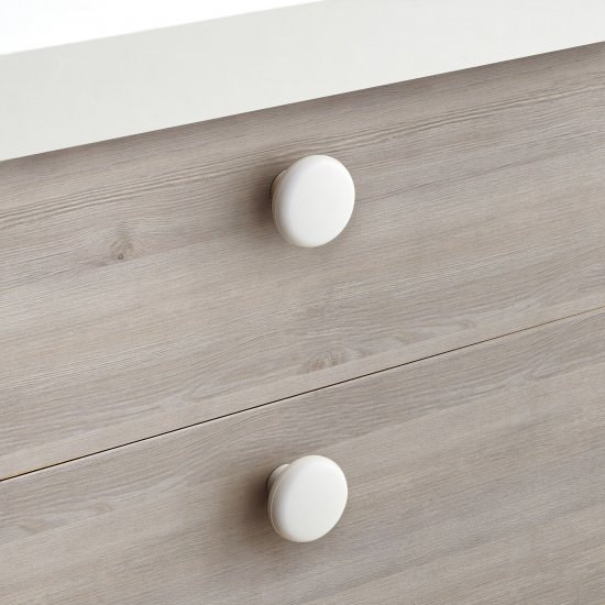 Ручка-кнопка мебельная Inspire Snow 395 мм, цвет белый