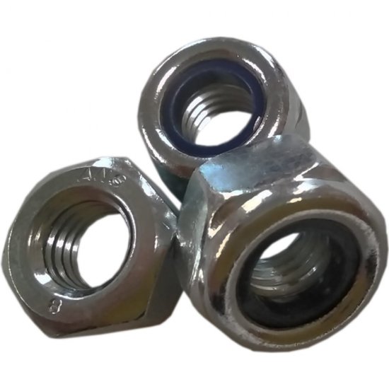 Самоконтрящаяся оцинкованная гайка ZAMETAL М10х1,25 DIN985 500 шт