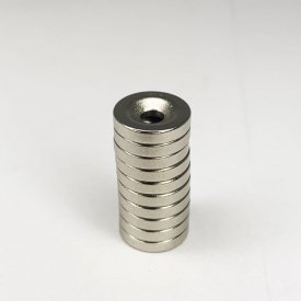 Неодимовый магнит Проф-Магнит NdFeB D8x3x2 зенк