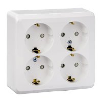 Четверная розетка Systeme Electric Этюд