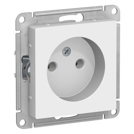 Одноместная розетка Systeme Electric СП ATLAS DESIGN