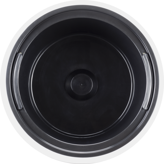 Кашпо Idea Дюна ø34 h63 см v42 л пластик белый