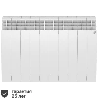 Радиатор секционный Royal Thermo Biliner 500/87 10 секций боковое подключение биметалл белый