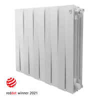 Радиатор секционный Royal Thermo Pianoforte RTP50010 500/100 10 секций боковое подключение биметалл белый