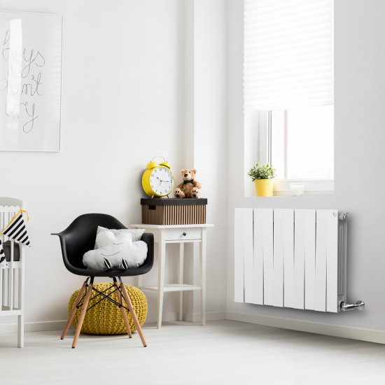 Радиатор секционный Royal Thermo Pianoforte RTP50010 500/100 10 секций боковое подключение биметалл белый