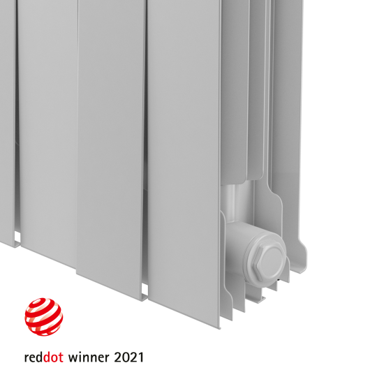 Радиатор секционный Royal Thermo Pianoforte RTP50010 500/100 10 секций боковое подключение биметалл белый