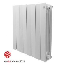 Радиатор секционный Royal Thermo Pianoforte 500/100 8 секций боковое подключение биметалл белый