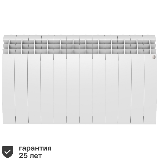 Радиатор секционный Royal Thermo Biliner 500/87 12 секций боковое подключение биметалл белый