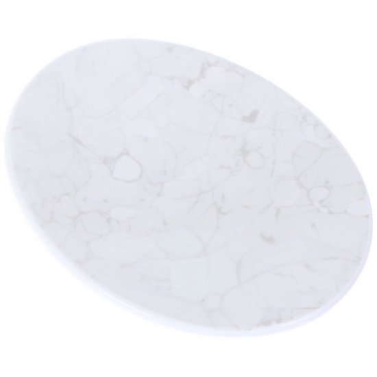 Мыльница настольная Swensa Marmo керамика цвет белый