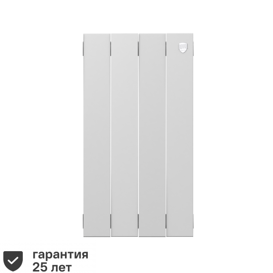 Радиатор секционный Royal Thermo Pianoforte 500/100 4 секции боковое подключение биметалл белый