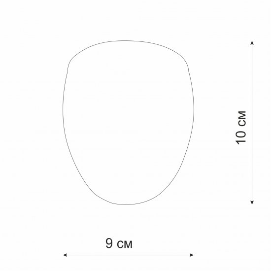 Плафон VL0074, Е14, стекло, цвет белый