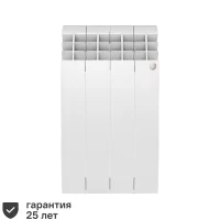 Радиатор секционный Royal Thermo Biliner 500/87 4 секции боковое подключение биметалл белый