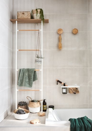 Держатель для полотенец Sensea Scandi Лестница напольный цвет белый