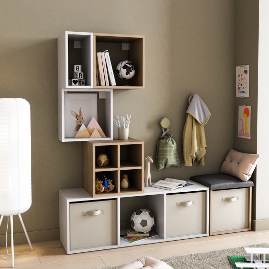 Короб Spaceo KUB Trench 31x31x31 см 29.7 л полиэстер цвет платиновый