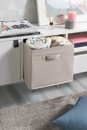 Короб Spaceo KUB Trench 31x31x31 см 29.7 л полиэстер цвет платиновый