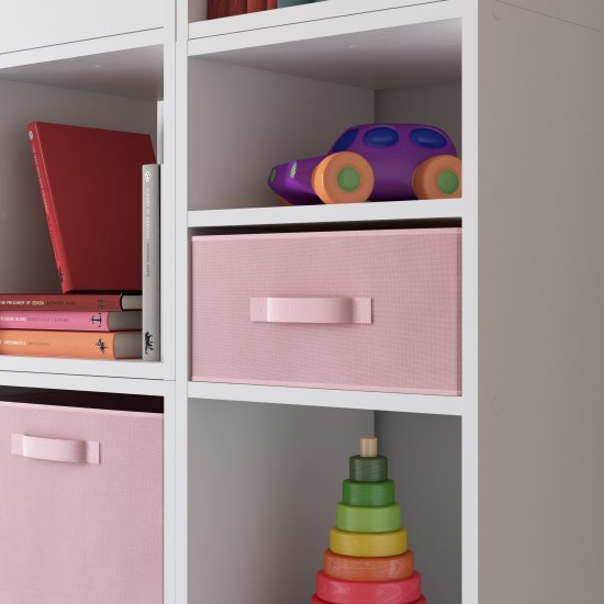 Короб Spaceo KUB Kiss 15x31x31 см 14.4 л полиэстер цвет розовый