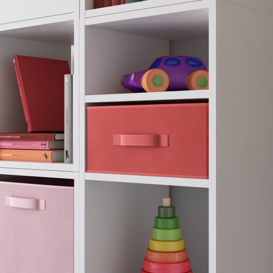 Короб Spaceo KUB Cocktail 15x31x31 см 14.4 л полиэстер цвет коралловый