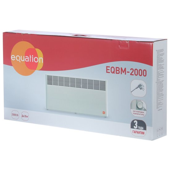 Конвектор электрический Equation LM/EQBM-2000 с механическим термостатом 2000 Вт