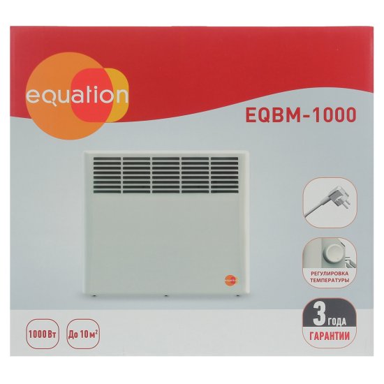 Конвектор электрический Equation LM EQBM-1000 с механическим термостатом 1000 Вт