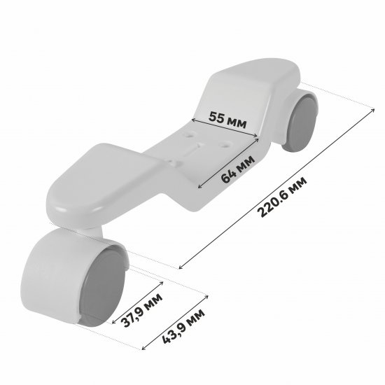 Ножки для конвектора с колесами Equation FT-1 для серии LM/EQBM